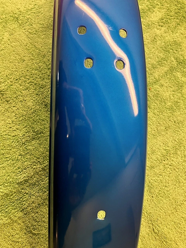 Genuino Nuevo! Guardabarros delantero Kawasaki F7 175 1974-1975 azul caramelo Foto 4 de 4