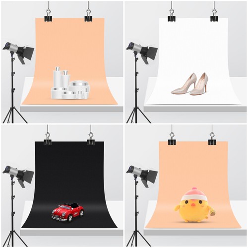 Backdrop Set Frosted Props Photography Background Cloth PVC Plate - Afbeelding 8 van 12