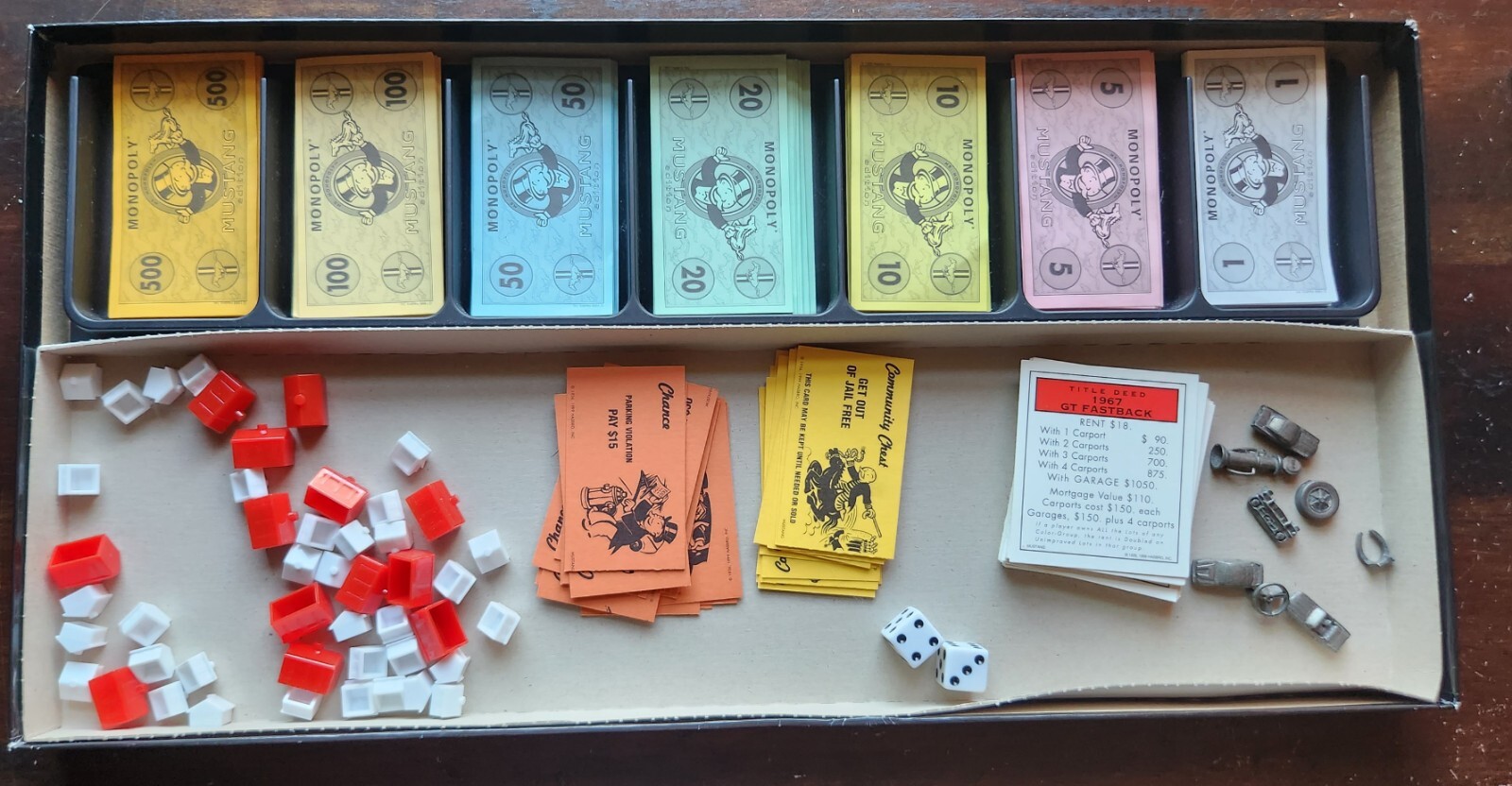 MONOPOLY MUSTANG 35th Anniversary Edition 1999 100% COMPLETE - Picture 4 of 7