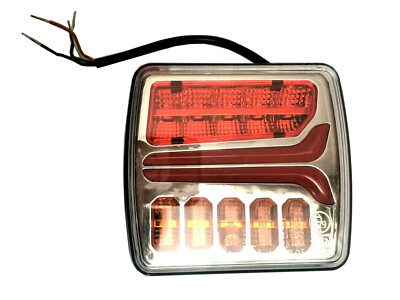 Rechte LED Rückleuchte Anhänger 12V/24V Rücklicht 4 Funktionen E9 Heckleuchte