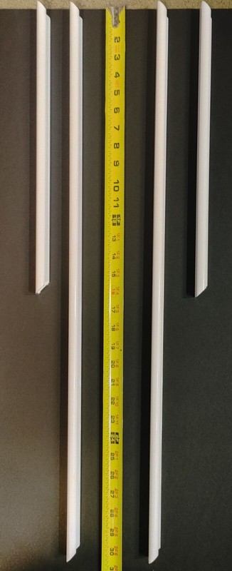 WHITE with corner hardware metal Picture frame Moulding