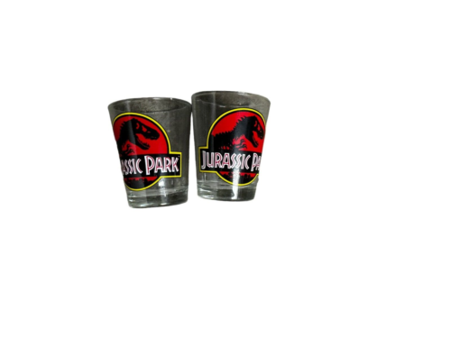 Jurassic Park Shot Glasses Set or 2 Collectible Drinkware - Picture 1 of 4