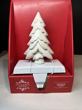 Christmas Tree Stocking Holder wood And Metal Weighted New December Home New