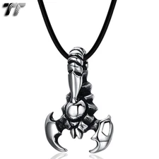 Quality TT 316L Stainless Steel Scorpion Pendant Necklace Small (NP294) NEW
