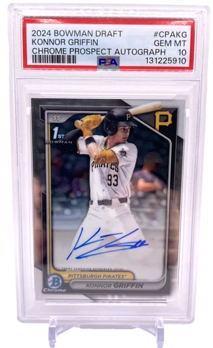5910 Konnor Griffin 2024 Bowman Chrome Draft #CPA-KG Auto 1st RC PSA 10