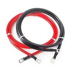 2 AWG Gauge Battery Cable Red Black Pure Copper Battery Cables Power -4 ft