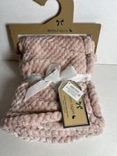 Baby Blanket Pink Super Soft Luxury 30x40 Inch Mon Lapin Brand New With Bow Tag