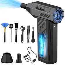 Electric Air Duster 4 Gear Speed Adjustable 130000RPM Blower Cordless...