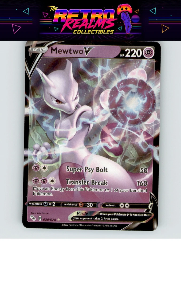 how much is mewtwo v pokemon go card worth Graded: PSA 10 Double Infinity Gaming your opponent takes 2 Prize cards Mewtwo VSTAR #31 Prices |