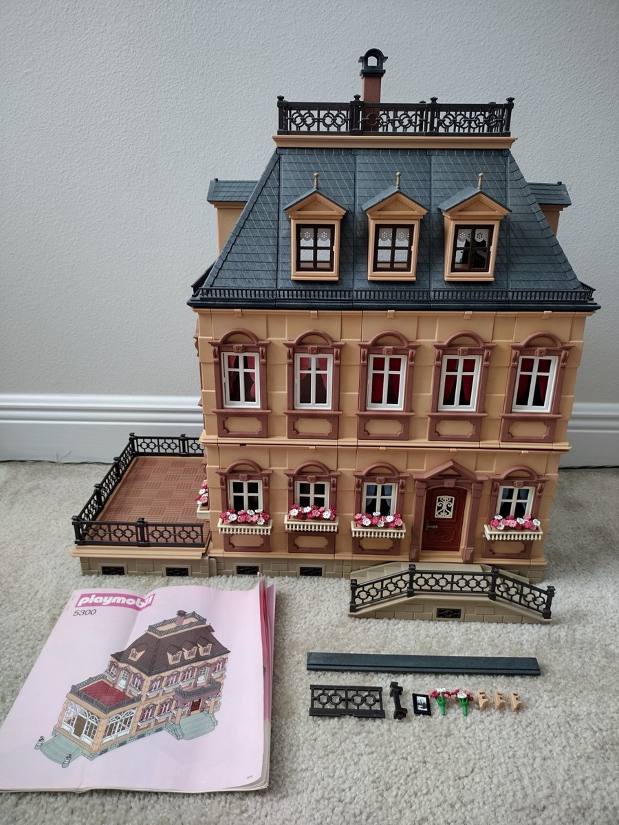 PLAYMOBIL vintage huge Victorian Mansion Dollhouse 5300 5305