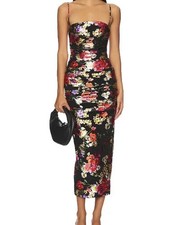 NOOKIE ELECTRIC FLORAL MIDI DRESS - FLORAL