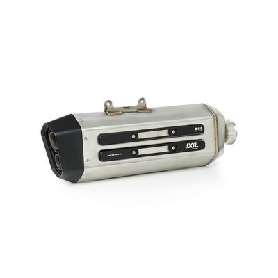 Endschalldämpfer Auspuff IXIL MXT Edelstahl / Alu schwarz - BMW R1200 R1250 GS 16/24 - EB5