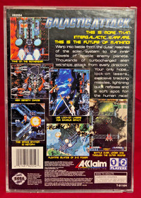 Galactic Attack (Sega Saturn, 1995)in original case, missing front insert/manual