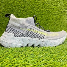 Scarpe da ginnastica Nike Space Hippie 02 da uomo taglia 7 grigie bianche Volt sportive slip-on