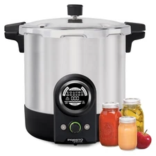 Presto 23 Quart Digital Pressure and Water Boiling Canner, LED Digital Display