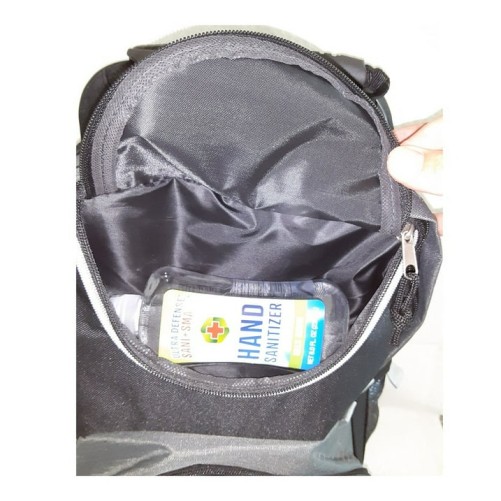 Carry On Backpack with wheels Rolling Backpack Travel Backpack - Black