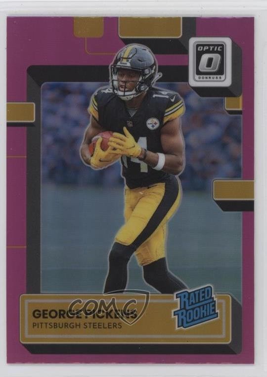 2022 Panini Donruss Optic Rated Rookie Pink Prizm George Pickens #223 0x2s