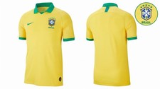 Nike Brazil Home Jersey 2019 Copa America CBF Yellow Polo Soccer Shirt Mens