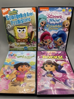 4 DVD Lot Nickelodeon Nick Jr Shimmer & Shine Spongebob Dora 16 Episodes plus