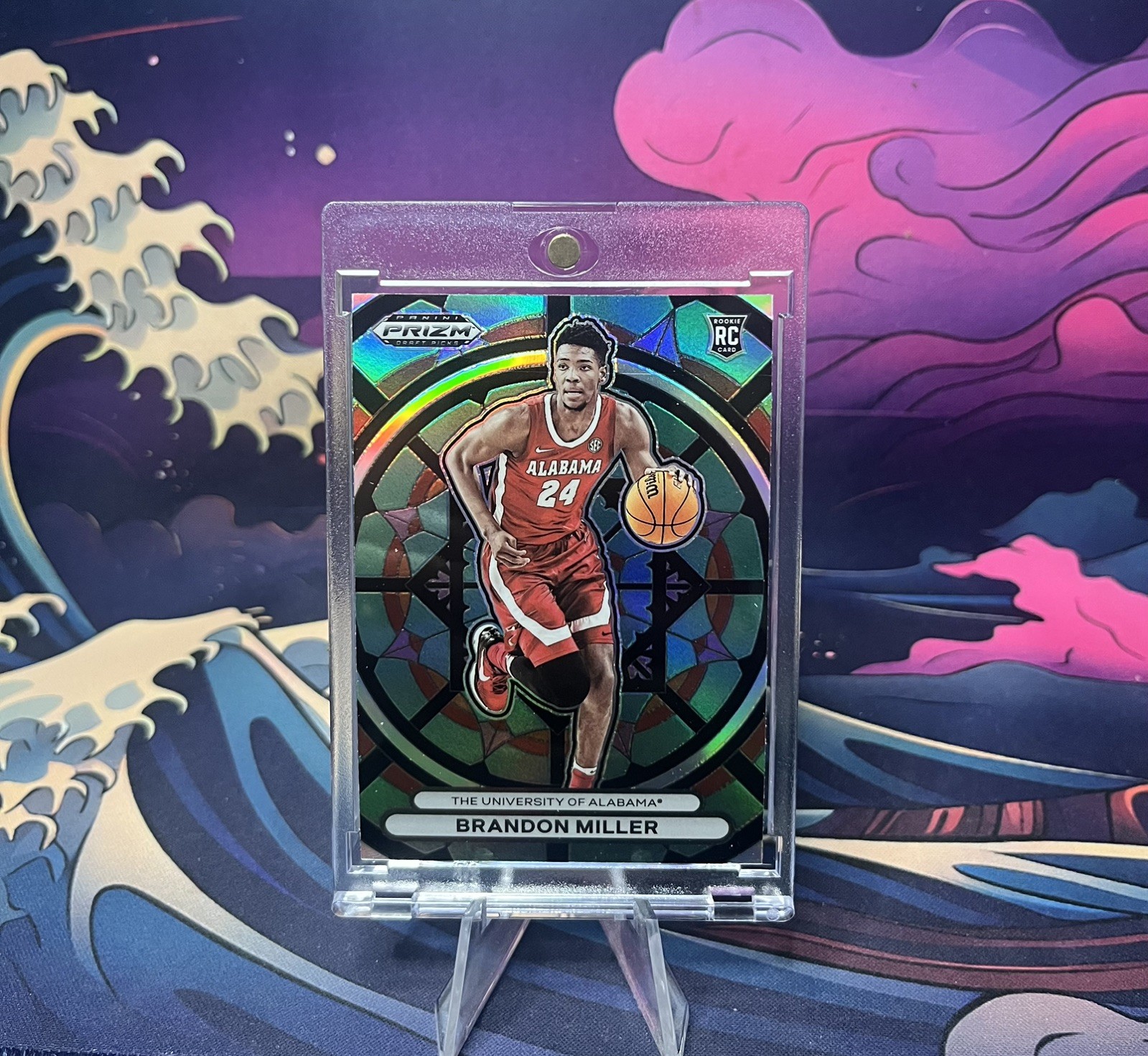 BRANDON MILLER 2023-24 PRIZM DRAFT STAINED GLASS ROOKIE RC Case Hit