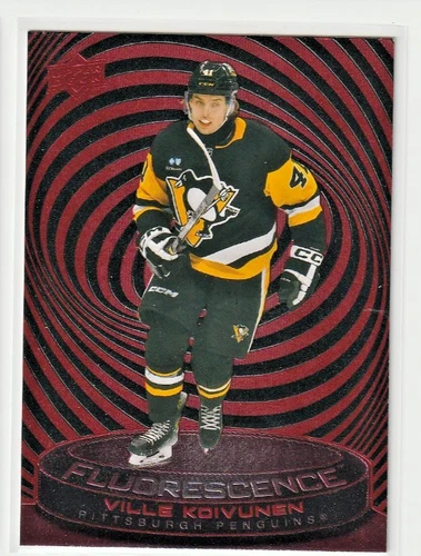 2025-26 Upper Deck Series 2 Fluorescence Red F-36 VILLE KOIVUNEN Rookie