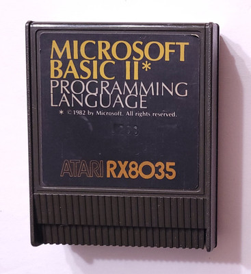 MICROSOFT BASIC II Atari 400/800/XL/XE Programming Language Game cartridge 