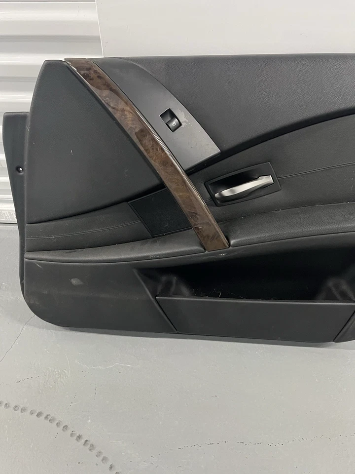 Tarjeta de puerta delantera de pasajero BMW E60 550i 545i 530i 525i 2004-07 7034058 Foto 3 de 4