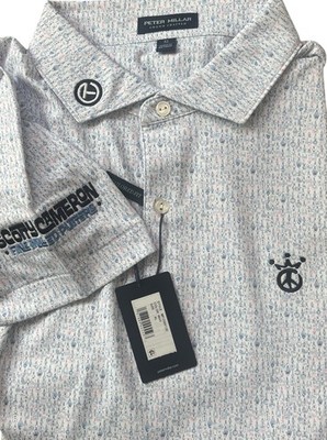 NWT SCOTTY CAMERON GALLERY Circle T Villa Keys Golf Polo Peace Crown XL Fitted