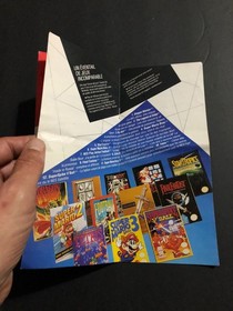 Nintendo NES Promo Pamphlet Mario Zelda Metroid Insert French