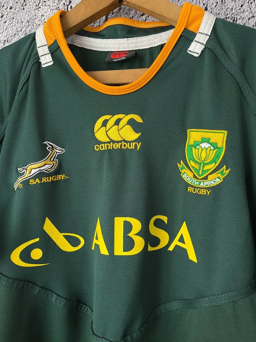 Canterbury South Africa Rugby Jersey ABSA Green Springboks Shirt