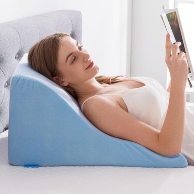 Cuscino Da Lettura In Memory Foam Con Braccioli E Portabicchiere – Supporto Schiena E Gambe Per Letto E Divano