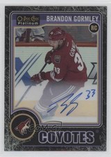2014 O-Pee-Chee Platinum Rookie Black Ice 17/99 Brandon Gormley #RA-14 Auto xp6