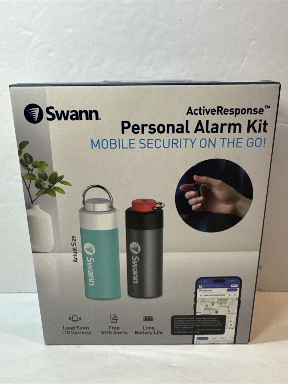 Swann ActiveResponse Smart Mobile Personal Safety Alarm New Sealed