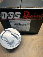 427W Ford Twisted Wedge Forged-22cc Dish Top DSS Racing SX Pistons. 4.125 Bore