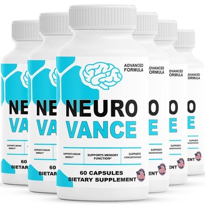(6 Pack) Neurovance Capsules, Neuro Vance Brain Function and Memory Support