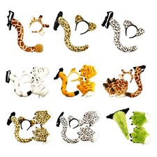 Cosplay Tail Set Costume Dress up Decor Animal Themed Parties Cosplay Gift for
