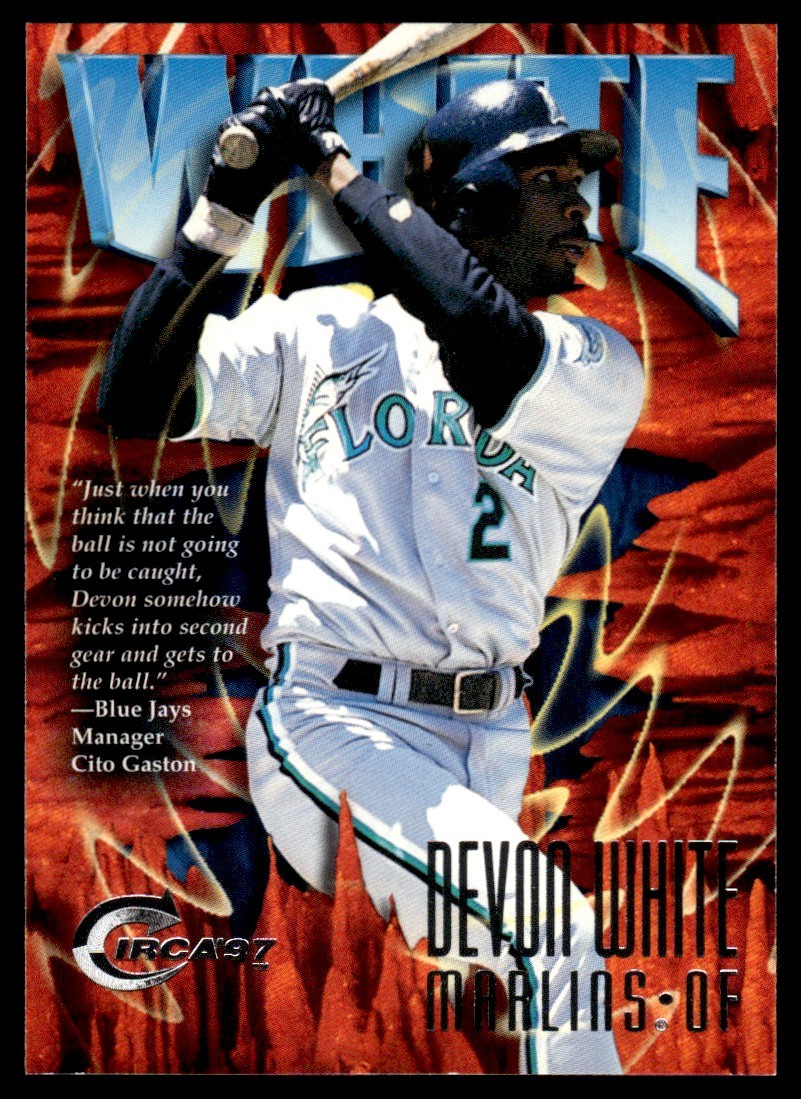 1997 Circa Devon White Florida Marlins #64