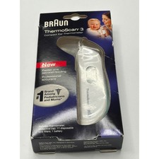 Braun ThermoScan 3 Compact Ear Thermometer IRT 3020 White New Open Box