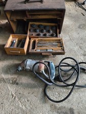 Vintage Black Decker Valve Seat Grinder Type Dattachments And Toolbox Read