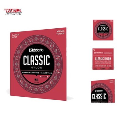 Student Nylon Classical Guitar Strings, EJ27N, Normal Tension, 6-String Set, ...