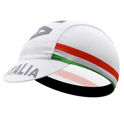 ITALIA Retro Vintage Rennrad Mütze Fahrradmütze Radsportkappe Cycling Cap - Weiß