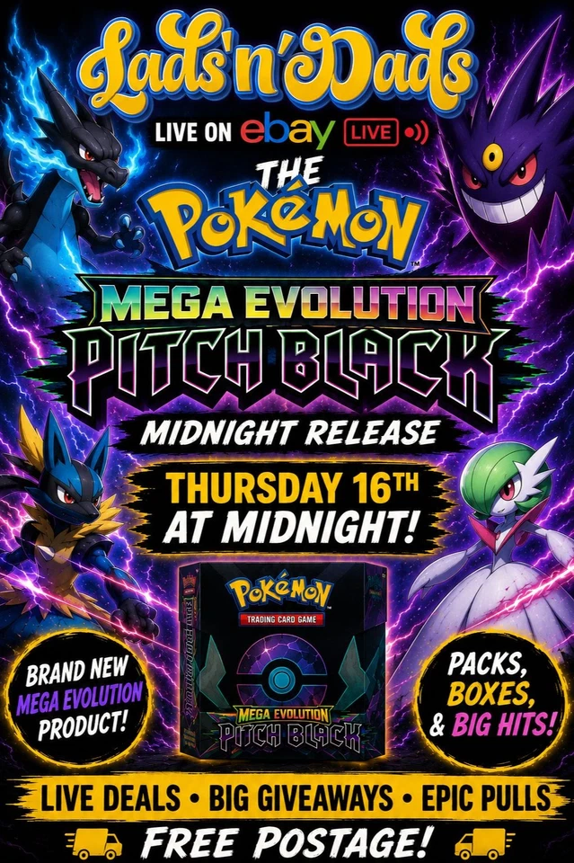 PITCH BLACK MIDNIGHT RELEASE!! £1 START PACKS ALL NIGHT!!!