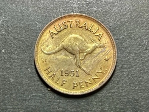 1951 Australia Half Penny — photo from the most recent tracked eBay sale