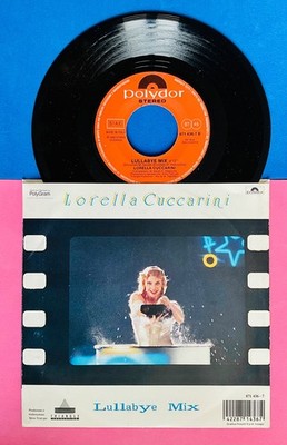 LORELLA CUCCARINI Selten 45°  LA NUIT FLIEGT / LULLABYE MIX   ITALIENISCH DISCO Abkürzung TV