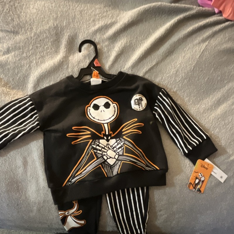 Disney Nightmare Before Christmas Long Sleeved Shirt TB LIC HALLOWEEN set