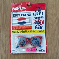 Diet Pepsi Majik Lens Sunglasses Vintage 1990s Chilton Toys New Right One Baby