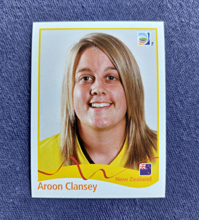 Panini Women's World Cup 2011 Sticker No. 124 Unpasted Aroon Clansey (New Zealand).