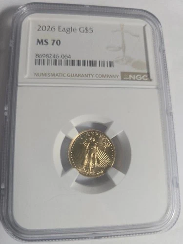 2026 1/10 oz American Gold Eagle Coin BU