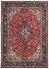 Handmade Vintage Floral Oriental Rug Classic Medallion Design Carpet 7X10 ft