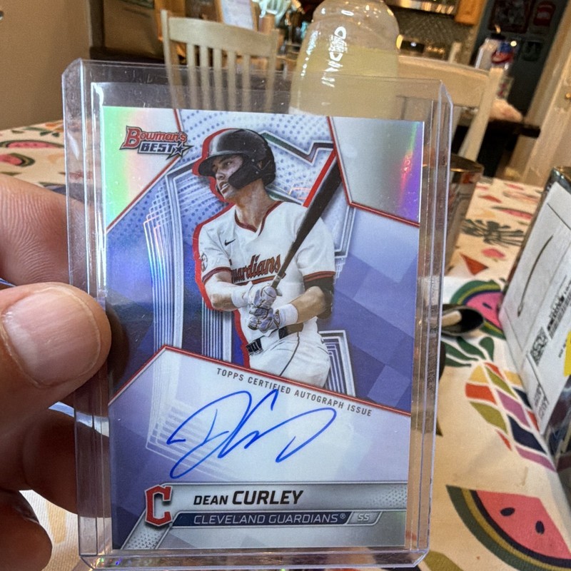 Topps 2025 Bowman's Best Dean Curley Best of 2025 Auto Refractor Ssp guardians